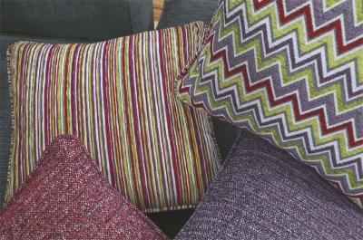 Como, Iona and Jarvis fabric cushions from the Jester Collection