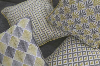 Hearst, Coco, Astoria and Empire fabric cushions from the Apollo and Gatsby Collections